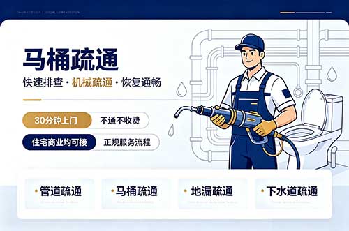 青岛马桶疏通